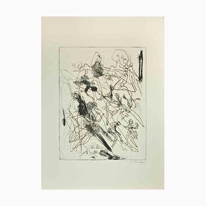 Mino Maccari, Figures, Etching, Mid-20th Century