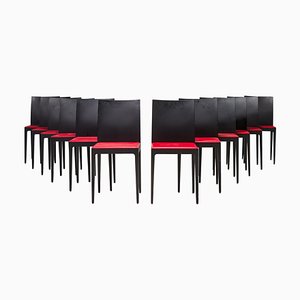 Anna R Dining Chairs in Black Oak by Ludovica & Roberto Palomba for Crassevig, 2010s, Set of 12