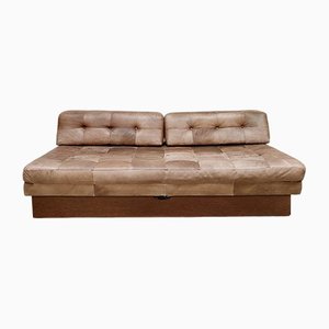 Vintage Daybed Sofa in Leather, 1970s