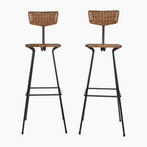 Modern Routine Stools by Erwin Behr, 1890s, Set of 2