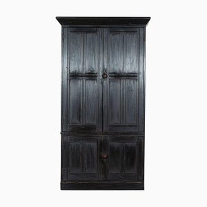 Grande Armoire de Gouvernance 19ème Siècle en Pin Noirci, Angleterre, 1880s