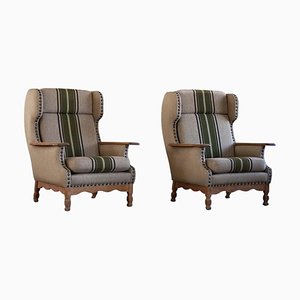 Set of Modern Danish Highback Lounge Chairs in style of Henning Kjærnulf, 1960s