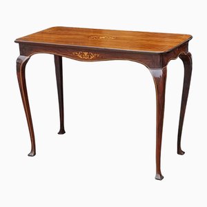 Edwardian Hall Window Table in Rosewood, 1890s