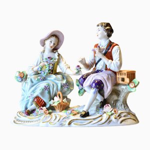 Porzellangruppen von Sitzendorfs Porzellanmanufaktur, 1890er, 2er Set