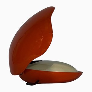 Space Age Orange Lamp Oyster by Gamma3, 1970s