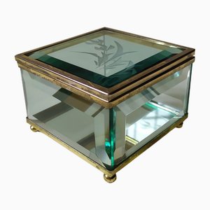 Small Glass Box attributed to Pietro Chiesa for Fontana Arte, 1950s