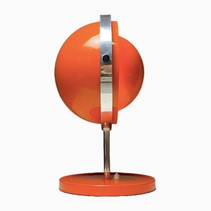 Danish Moonlight Table Lamp in Orange Lacquer by Buch & Jørgensen, 1963