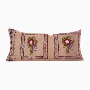 Aubusson Embroidered Handmade Floral Cushion Cover