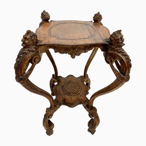 Mesa auxiliar barroca de madera, 1790