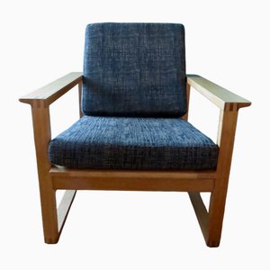 Poltrona vintage in quercia chiara di Borge Mogensen, Danimarca, 1965 di Fredericia, 1960
