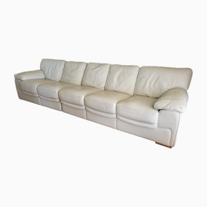 Vintage 5-Seater Leather Sofa