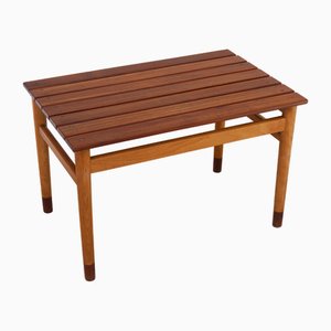 Danish Modern Teak and Beech Bench, 1950s