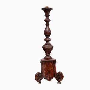 Vintage Wooden Column Candleholder