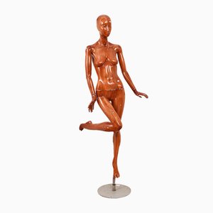 Vintage Female Mannequin in Wood