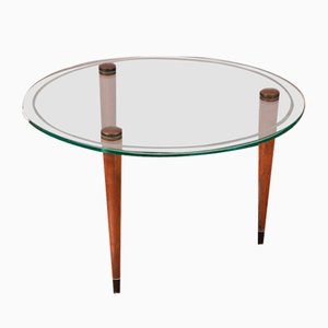 Tavolo vintage in vetro, anni '60