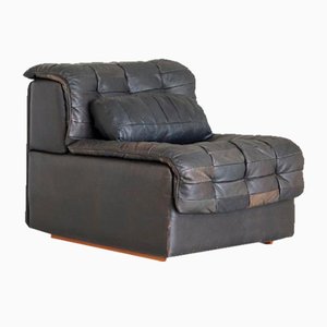 DS-11 Patchwork Lounge Chair in Brown Leather from De Sede, 1970s