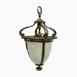 Dutch Bronze Hall Lantern, 1900s