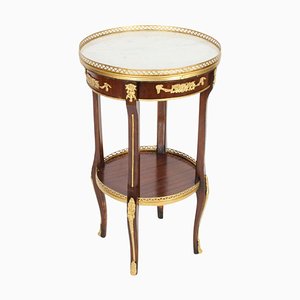 19th Century French Empire Marble and Ormolu Occasional Table