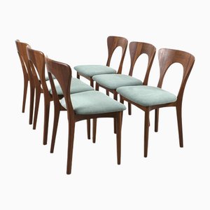 Vintage Dining Room Chairs by Niels Koefoed, Set of 6