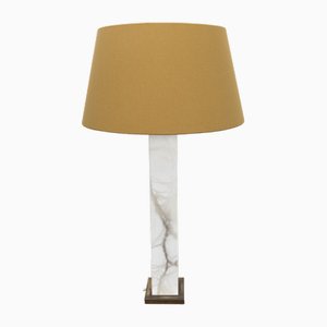 Vintage Brass & Marble Table Lamp