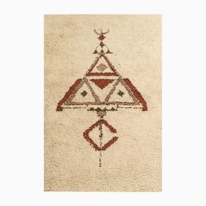 Alfombra oriental vintage con borlas