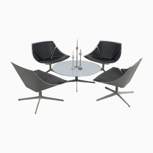 Space Sessel mit Couchtisch, 2er Set