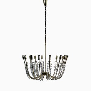 Large Alpha Salon Chandelier by J.T. Kalmar for Kalmar, 1955