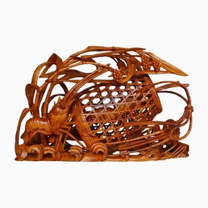 Decorative Carved Sculpture of Crayfish, 1970s