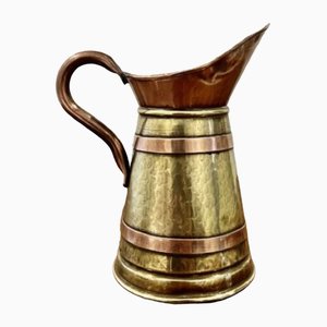 Antique Edwardian Brass and Copper Jug, 1900s