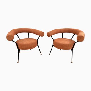 Mid-Century Modern Armchairs by Ipe Bologne, 1950s, Set of 2