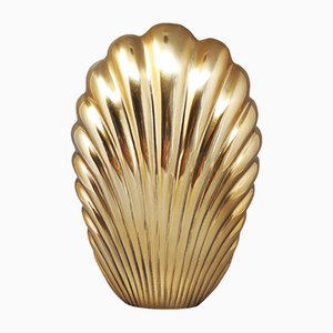 Shell Vase in Metal from Macr, Italy, 1960s