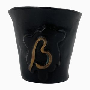 Art Object Table Sculpture Vase in Bronze by Elizabeth Garouste and Mattia Bonetti for the Blome Collection in Ovp, 1991