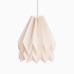 Plus Plain Creamy Oat Origami Lamp by Orikomi