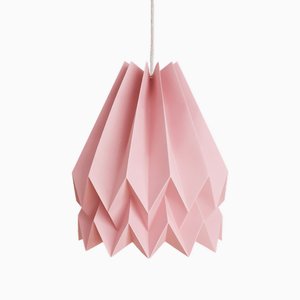 Lampe Origami Plus Uni Dusty Rose par Orikomi