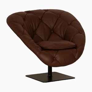 Brown Leather Bohemian Armchair from Moroso
