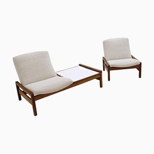 Mid-Century Modular Seating Group by Georges Van Rijck for Beaufort, 1960s, Set of 2