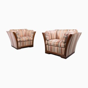 Set of Italian Lounge Chairs, 1980s