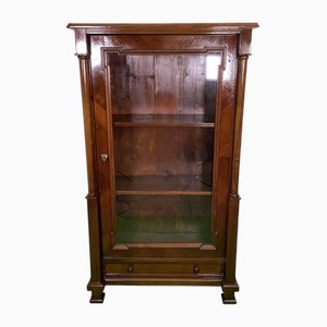 Louis Philippe Style Solid Wood Display Cabinet