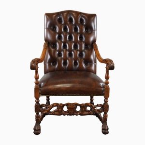 Chesterfield Armchair in Leather