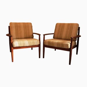 Armchairs by Grete Jalk for France & Son, 1960s, Set of 2