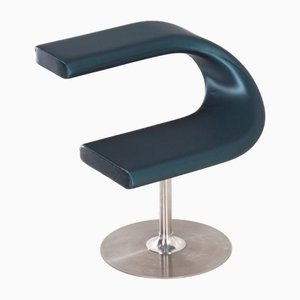 Innovation C Chair aus blauem Satinstoff von Fredrik Mattson für Blå Station, 2000er
