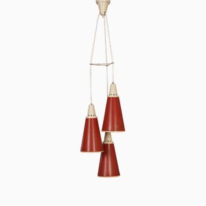 Red Perfupux Pendant by N. Hiemstra for Hiemstra Evolux, 1950s