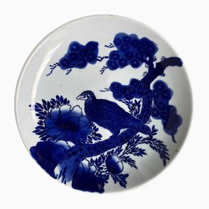 Japanese Sometsuke Blue and White Imari Plate, 1900s
