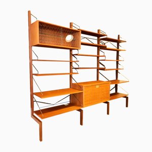 Royal System Wall Unit in Teak by Poul Cadovius for Cado, Denmark, 1960s