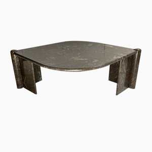 Table Basse Teardrop en Marbre dans le style Angelo Mangiarotti, Italie, 1980s