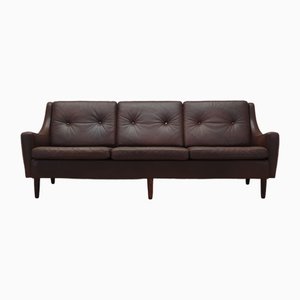 Danish Brown Leather Sofa from Edmund Jørgensen, 1960s