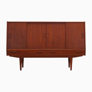 Credenza alta in teak di Westergaards Furniture Factory, Danimarca, anni '60