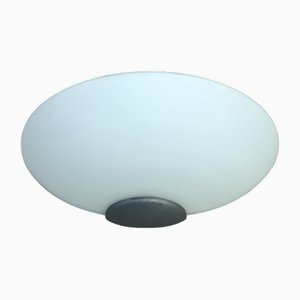 Half-Moon Wandlampe aus Opalglas von Sce
