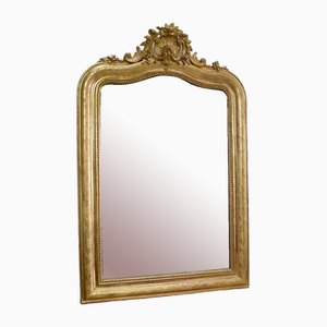 Espejo de madera dorada Napoleon III