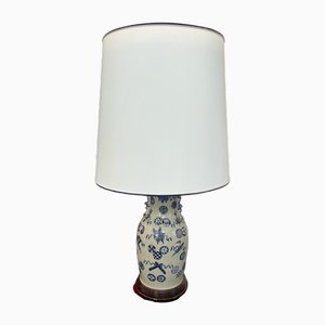Lampe Vase Balustre, Chine, 19ème Siècle